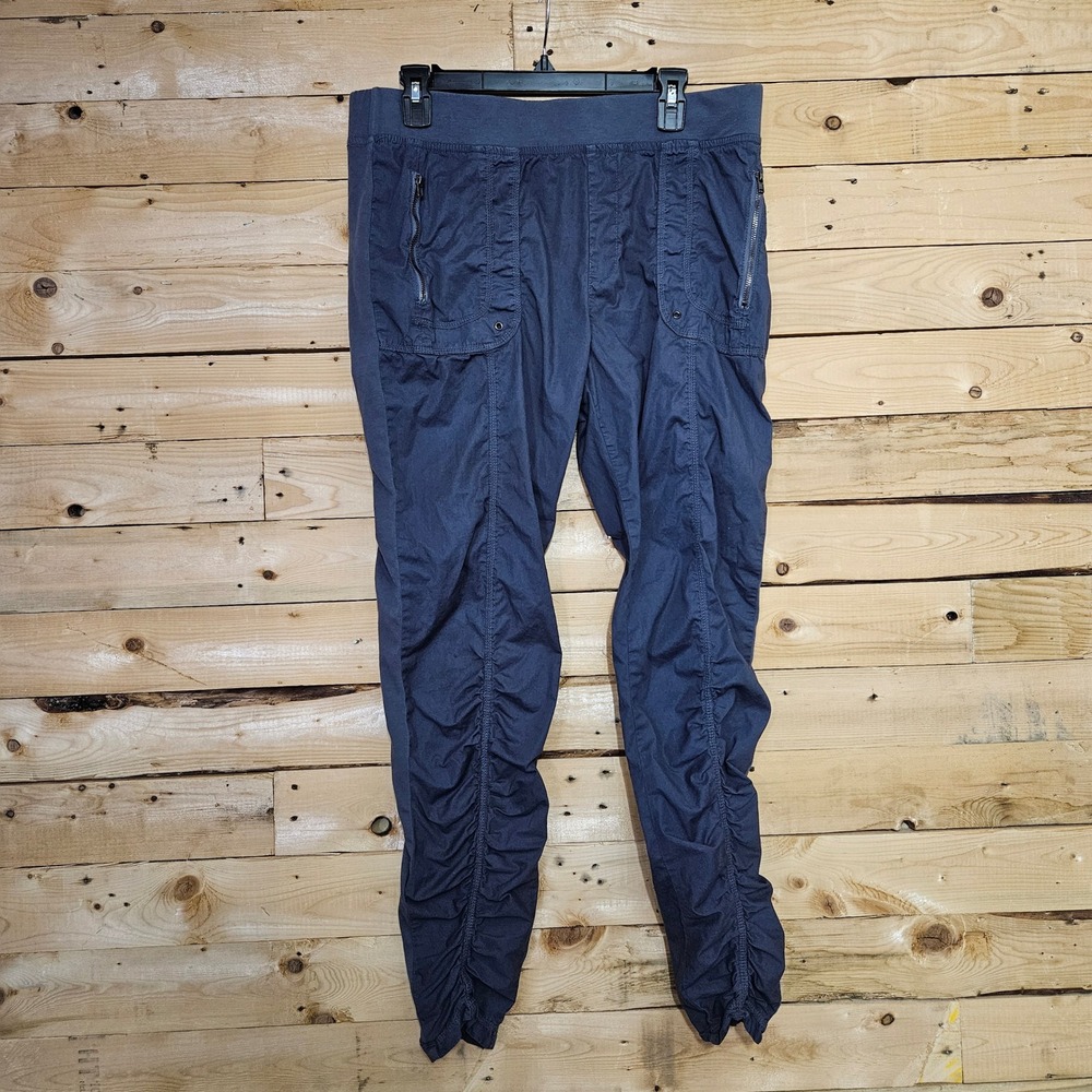XCVI Ruched Leg Pants Gray XL Cargo Utility Jogger